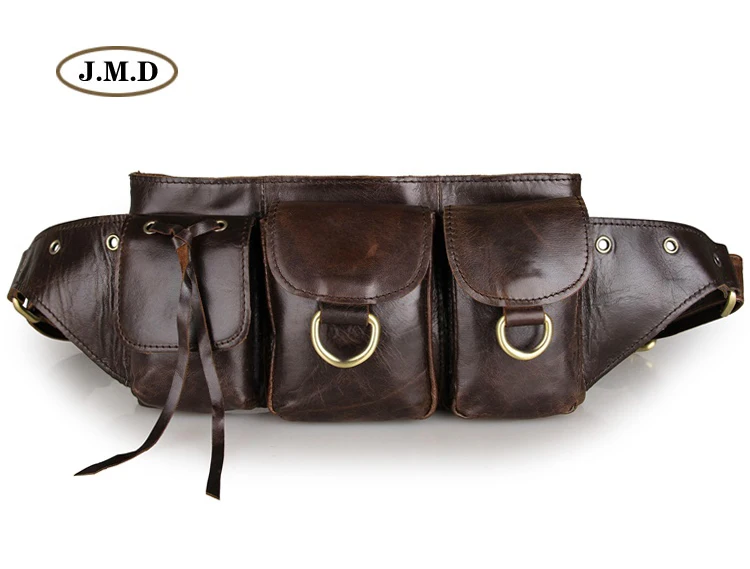 J.M.D Genuine Cow Leather Male Fashion Brown Portable Bag Cowhide Men's Waist Bag Purse New Fashion Unisex Waist Bag 3014Q
J.M.D Genuine Cow Leather Male Fashion Brown Portable Bag Cowhide Men's Waist Bag Purse New Fashion Unisex Waist Bag 3014Q