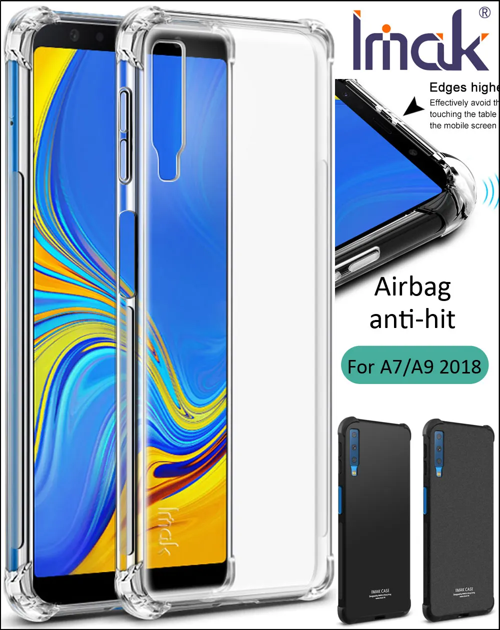 IMAK Airbag Case For Samsung Galaxy A7 A9 2018 Drop resistance anti hit Shock Soft TPU Silicone Cover
IMAK Airbag Case For Samsung Galaxy A7 A9 2018 Drop resistance anti hit Shock Soft TPU Silicone Cover