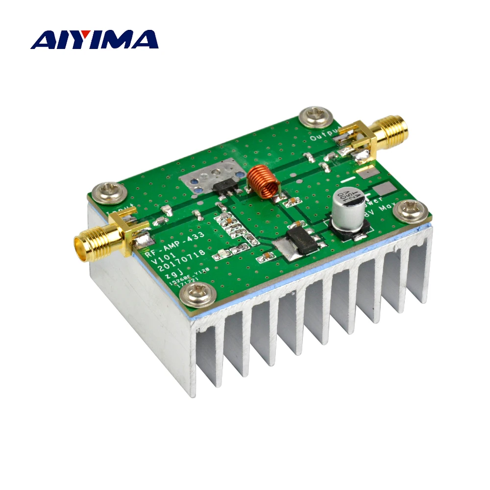 Плата усилителя мощности AIYIMA 433 МГц 8 Вт высокочастотные усилители RF цифровой