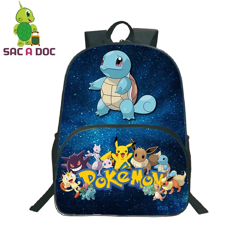 Women Men Backpacks Pokemon Squirtle Snorlax Blue Galaxy Star Universe Space Backpack for Girls Boys School Bagpack Kids Bags
Women Men Backpacks Pokemon Squirtle Snorlax Blue Galaxy Star Universe Space Backpack for Girls Boys School Bagpack Kids Bags