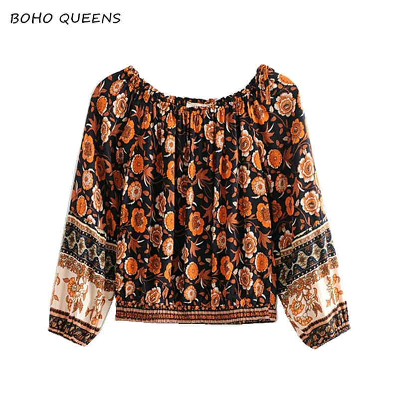 Vintage chic women floral printed bohemian lace-up blouse shirts ladies off shoulder long sleeve shirts loose boho shirts
Vintage chic women floral printed bohemian lace-up blouse shirts ladies off shoulder long sleeve shirts loose boho shirts