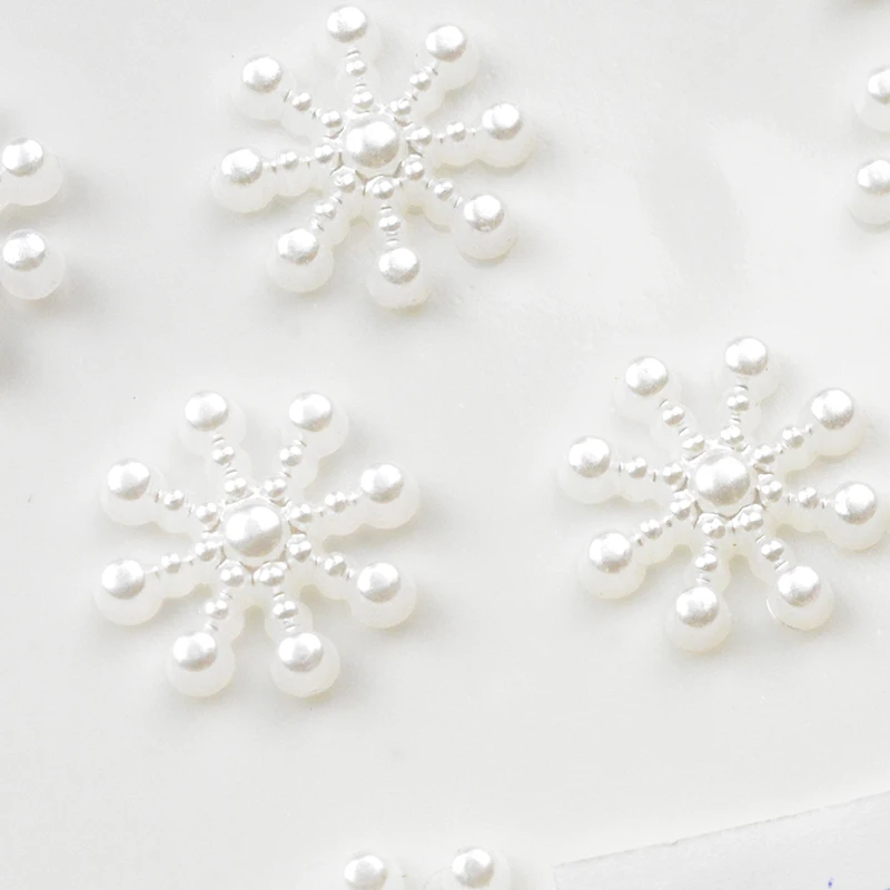FLTMRH 15MM 160PCS White Snowflake Beads Craft ABS Imitation Pearls Flatback For Art Scrapbooking/DIY Decoration
FLTMRH 15MM 160PCS White Snowflake Beads Craft ABS Imitation Pearls Flatback For Art Scrapbooking/DIY Decoration