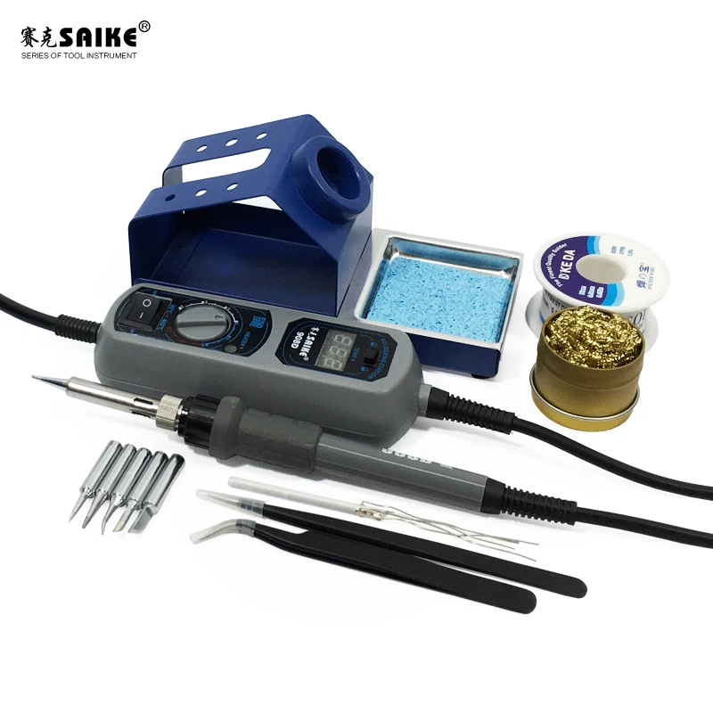 SAIKE 908D Portable Thermostat Soldering iron Heat Electric soldering iron Welding Soldering Adjustable Temperature 220V EU
SAIKE 908D Portable Thermostat Soldering iron Heat Electric soldering iron Welding Soldering Adjustable Temperature 220V EU