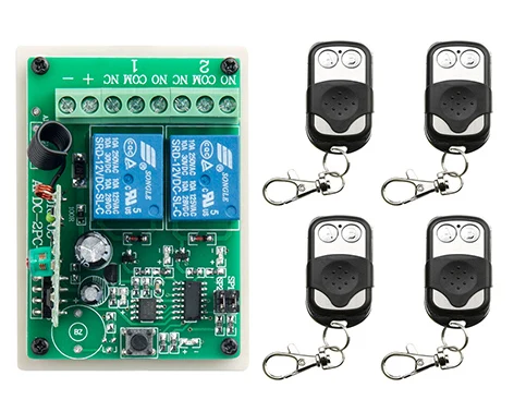 Learning code DC12V 2CH 2Channe Radio Remote Control Switch Receiver 4* Metal Push Button Transmitter Learning Code
Learning code DC12V 2CH 2Channe Radio Remote Control Switch Receiver 4* Metal Push Button Transmitter Learning Code