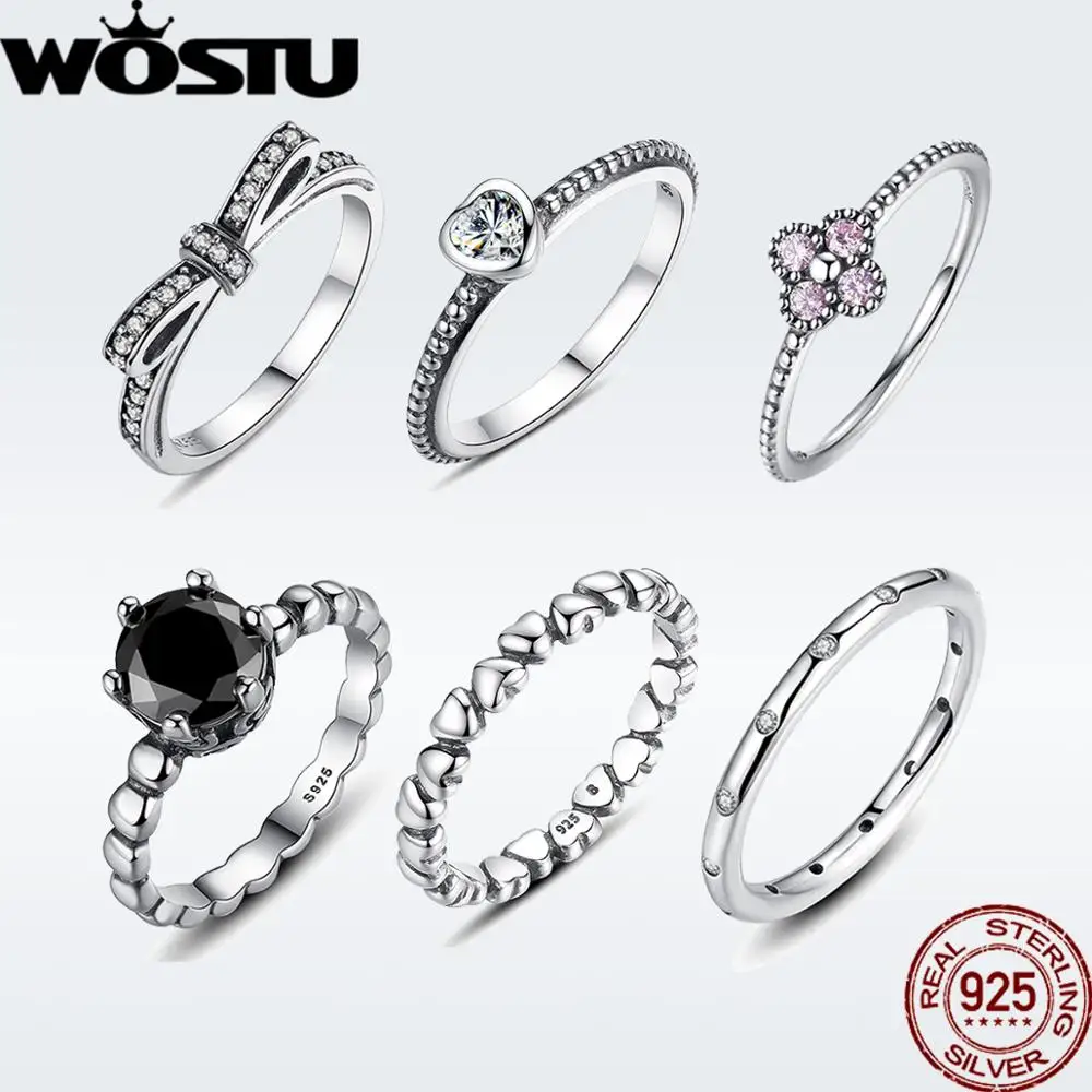 WOSTU Hot Sale 925 Sterling Silver Rings For Women European Original Wedding Fashion Brand Ring Jewelry Gift
WOSTU Hot Sale 925 Sterling Silver Rings For Women European Original Wedding Fashion Brand Ring Jewelry Gift