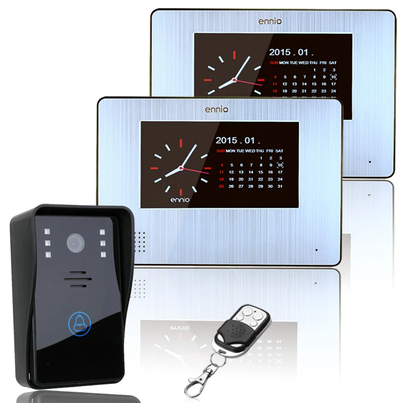 ENNIO 7inch LCD 900TVL Color Touch Screen Video Door Phone Rainproof Night Vision with Record wireless Remote Control Unlock
ENNIO 7inch LCD 900TVL Color Touch Screen Video Door Phone Rainproof Night Vision with Record wireless Remote Control Unlock