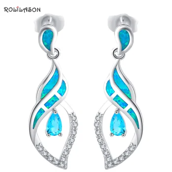Zirconia bijoux earrings for women Blue zirconia Fashion Jewelry Blue Fire Opal Silver Stamped Crystal Drop Earrings OE406
Zirconia bijoux earrings for women Blue zirconia Fashion Jewelry Blue Fire Opal Silver Stamped Crystal Drop Earrings OE406