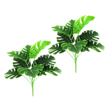 2 Pieces Artificial Fake Plastic Greenery Tropical Shrubs Palm Leaves for Indoor Outside Home House Garden Office Wedding Party
2 Pieces Artificial Fake Plastic Greenery Tropical Shrubs Palm Leaves for Indoor Outside Home House Garden Office Wedding Party