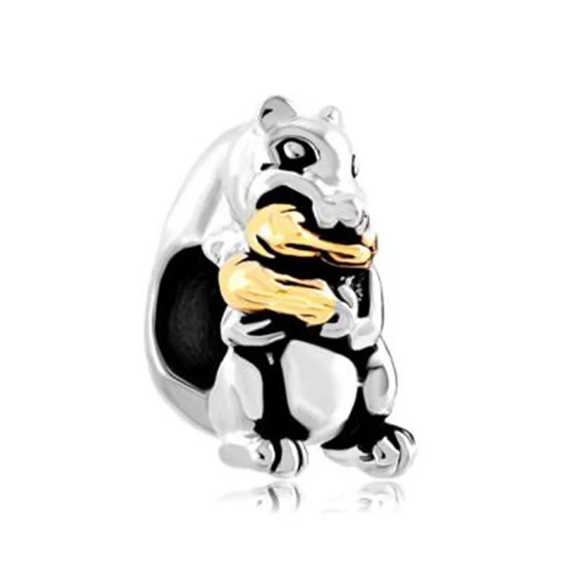 New product European and American popular squirrel charm beads charm beads fit Pandora bracelet 
New product European and American popular squirrel charm beads charm beads fit Pandora bracelet