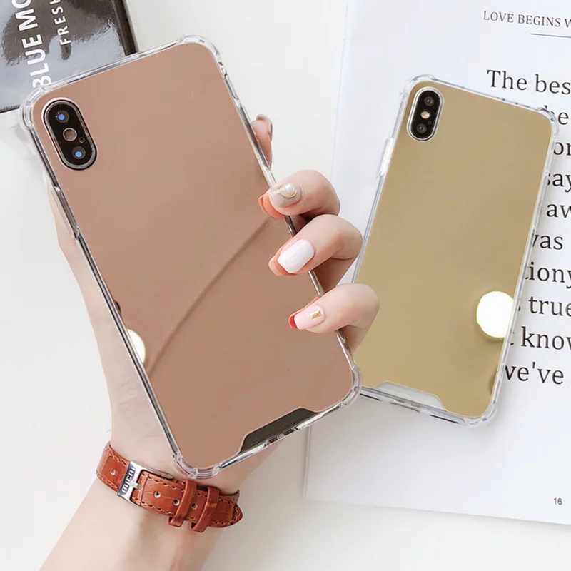Four Corner Thickening Cover For iPhone X XR XS MAX Case Transparent Anti-Knock For iPhone 6 6S 7 8 Plus Silicone Plating Mirror
Four Corner Thickening Cover For iPhone X XR XS MAX Case Transparent Anti-Knock For iPhone 6 6S 7 8 Plus Silicone Plating Mirror