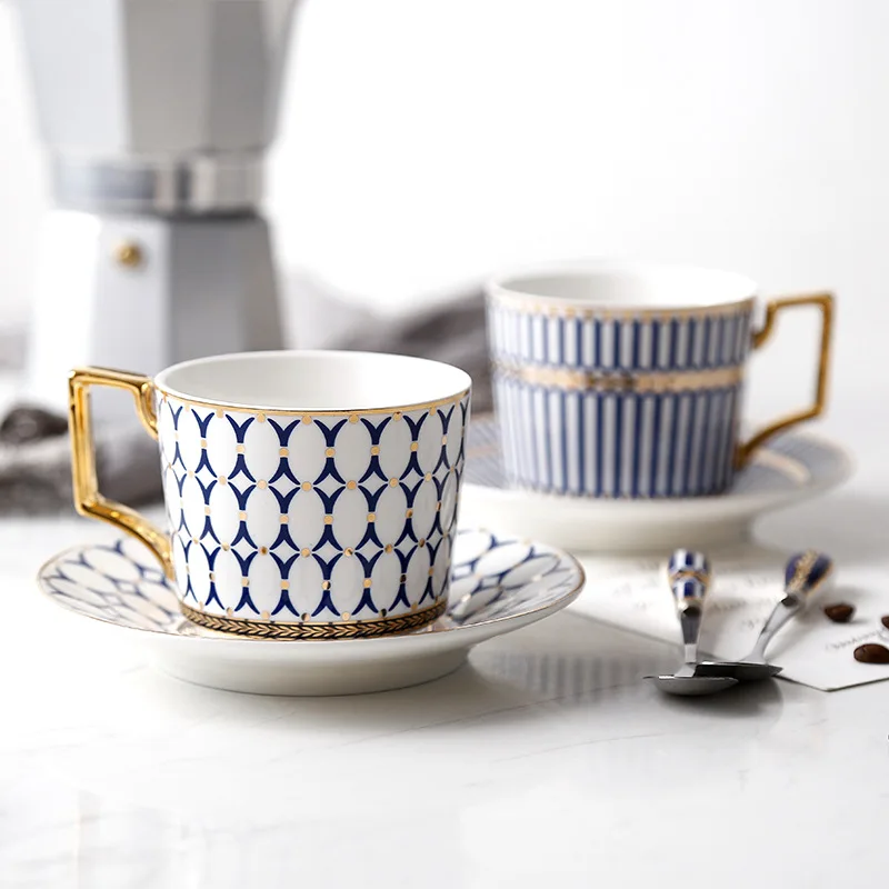 European-style Phnom Penh Coffee Cup British Bone China Coffee Cup Dish Set High-grade Simple Afternoon Tea Black Tea Set
European-style Phnom Penh Coffee Cup British Bone China Coffee Cup Dish Set High-grade Simple Afternoon Tea Black Tea Set