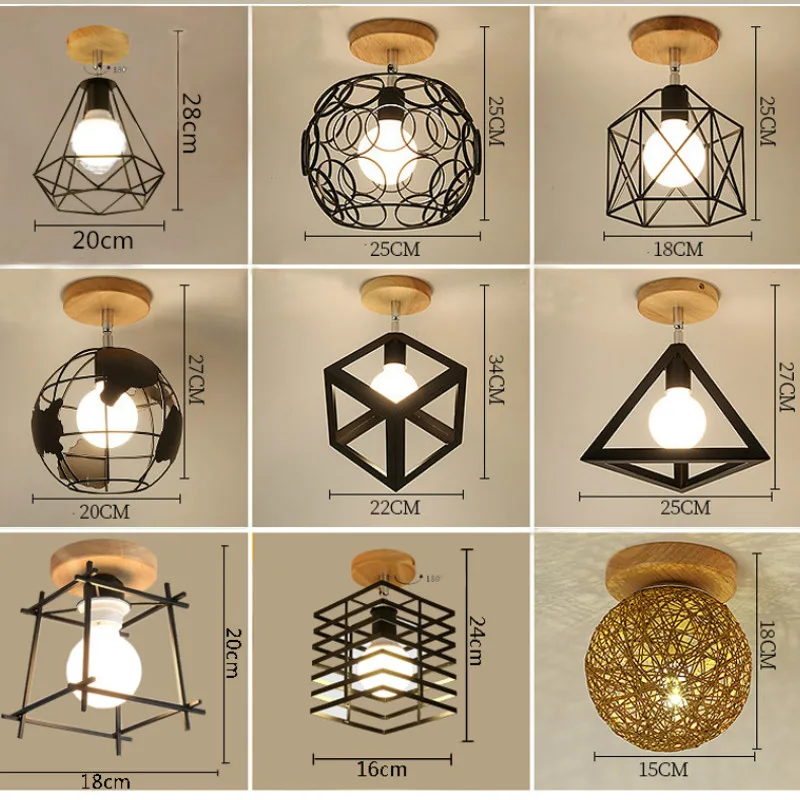 Ceiling Lights Rotatable Iron LED Ceiling Lamp E27 Surface Mounted Wood Hand-knitted For Corridor Bed Room Lighting Plafondlamp
Ceiling Lights Rotatable Iron LED Ceiling Lamp E27 Surface Mounted Wood Hand-knitted For Corridor Bed Room Lighting Plafondlamp