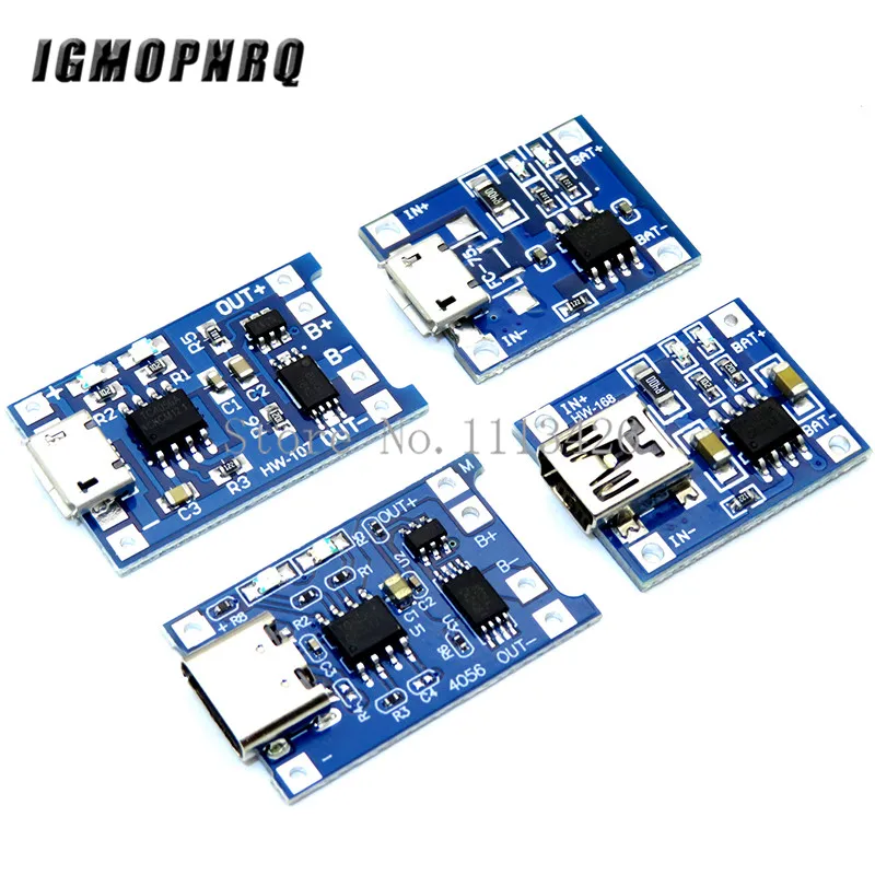 10Pcs Micro USB 5V 1A 18650 TP4056 Lithium Battery Charger Module Charging Board With Protection Dual Functions 1A Li-ion Type-c
10Pcs Micro USB 5V 1A 18650 TP4056 Lithium Battery Charger Module Charging Board With Protection Dual Functions 1A Li-ion Type-c