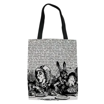 THIKIN Alice Vintage Printing Canvas Handbag Teenager Girls Shopping Bag Fashion Image Shoulder Bag Ladies Beach Hand Bag Custom
THIKIN Alice Vintage Printing Canvas Handbag Teenager Girls Shopping Bag Fashion Image Shoulder Bag Ladies Beach Hand Bag Custom
