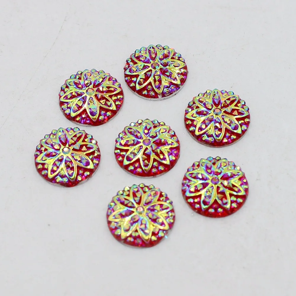 NEW 24pcs12MM Red AB Big Flower Design Round Resin Rhinestone Applique Stones Flatback Beads Crafts Diy Accessories
NEW 24pcs12MM Red AB Big Flower Design Round Resin Rhinestone Applique Stones Flatback Beads Crafts Diy Accessories