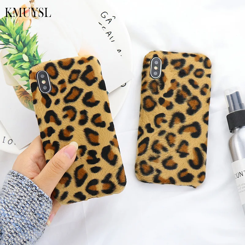 Fashion Leopard Print Plush Fur phone Cases For iphone XS Max X XR XS Soft TPU Case For iphone 6 6s 7 8 plus 5 5S SE Back Cover
Fashion Leopard Print Plush Fur phone Cases For iphone XS Max X XR XS Soft TPU Case For iphone 6 6s 7 8 plus 5 5S SE Back Cover