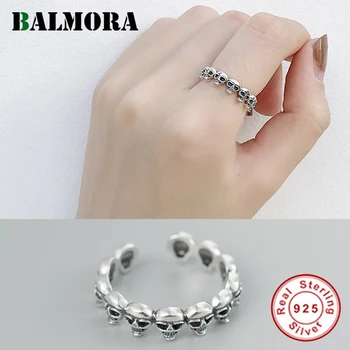BALMORA 925 Sterling Silver Skull Personality Open Rings for Women Lover Friend Gift Simple Fashion Jewelry Anillos JWHYR0116
BALMORA 925 Sterling Silver Skull Personality Open Rings for Women Lover Friend Gift Simple Fashion Jewelry Anillos JWHYR0116
