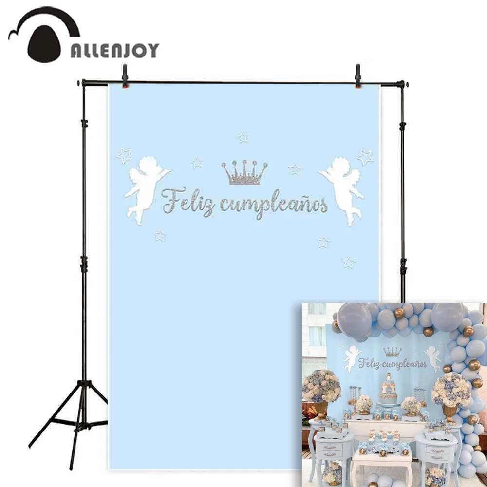 Allenjoy photography backdrops blue pink little angel Happy birthday party background photocall baby shower photobooth photo
Allenjoy photography backdrops blue pink little angel Happy birthday party background photocall baby shower photobooth photo