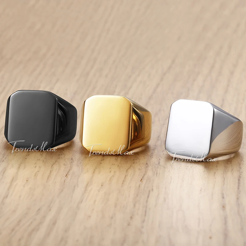 Classic Ring For Men Smooth 316L Stainless Steel Rings Black Gold Silver Color Dropshipping Wholesale Jewelry 2018 Gifts HHRM76
Classic Ring For Men Smooth 316L Stainless Steel Rings Black Gold Silver Color Dropshipping Wholesale Jewelry 2018 Gifts HHRM76