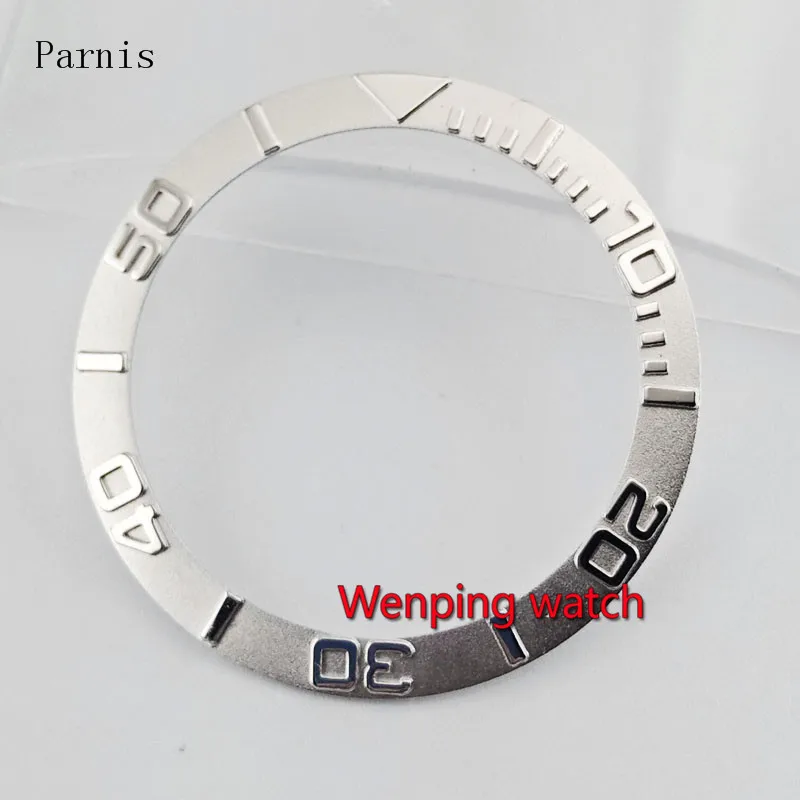 Parnis out size 38mm carving silver Stainless steel bezel insert for fit Automatic movement men's Watch P300-42
Parnis out size 38mm carving silver Stainless steel bezel insert for fit Automatic movement men's Watch P300-42