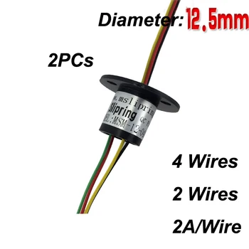 2PCs 2-4 Wires Mini Electric Slip Ring Diameter 12.5mm CCTV Security Monitoring 360 Degree Rotary Joint Connector 2A/Ring Slip
2PCs 2-4 Wires Mini Electric Slip Ring Diameter 12.5mm CCTV Security Monitoring 360 Degree Rotary Joint Connector 2A/Ring Slip