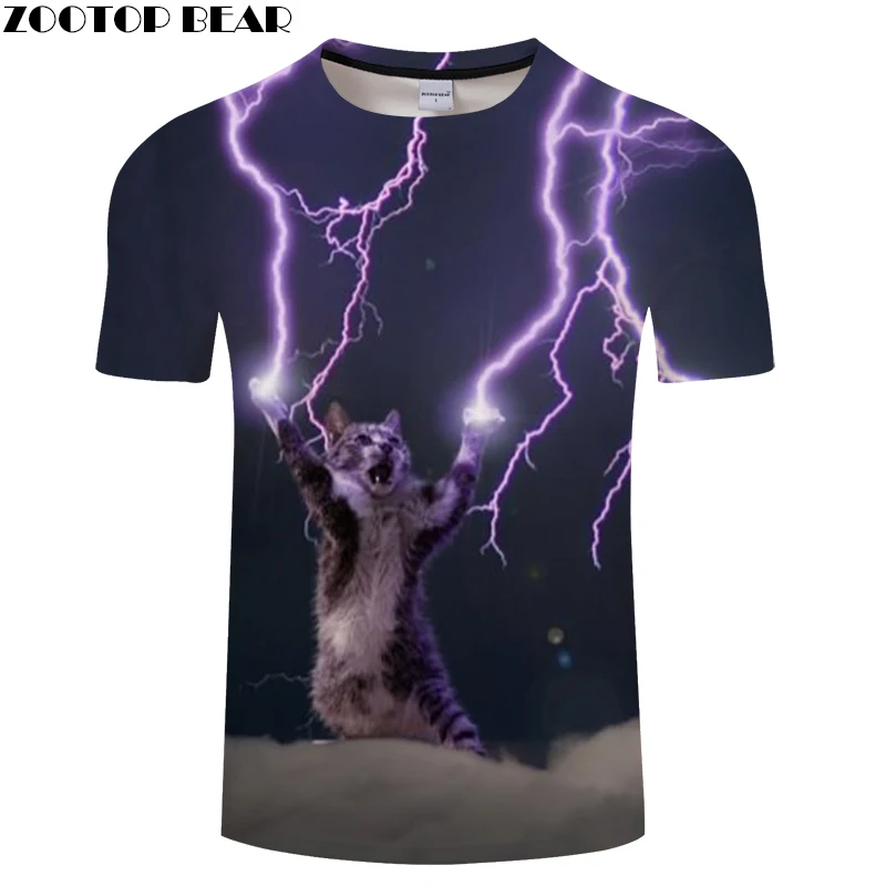 Cat&Lightning 3D Print t shirt Men Women tshirts Summer Casual Short Sleeve O-neck Tops&Tees Camisetas Drop Ship ZOOTOP BEAR
Cat&Lightning 3D Print t shirt Men Women tshirts Summer Casual Short Sleeve O-neck Tops&Tees Camisetas Drop Ship ZOOTOP BEAR