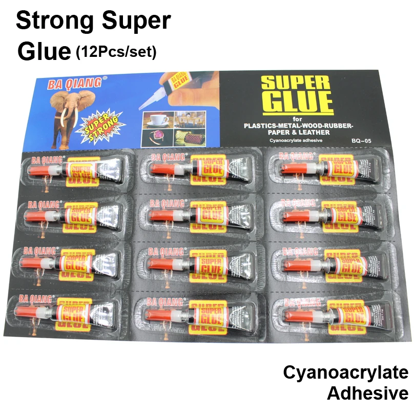 12Pcs/set Cyanoacrylate Liquid Super Glue Metal Wood Rubber Textile Paper Leather Strong Adhesive Bts Stationery Store DIY Craft
12Pcs/set Cyanoacrylate Liquid Super Glue Metal Wood Rubber Textile Paper Leather Strong Adhesive Bts Stationery Store DIY Craft