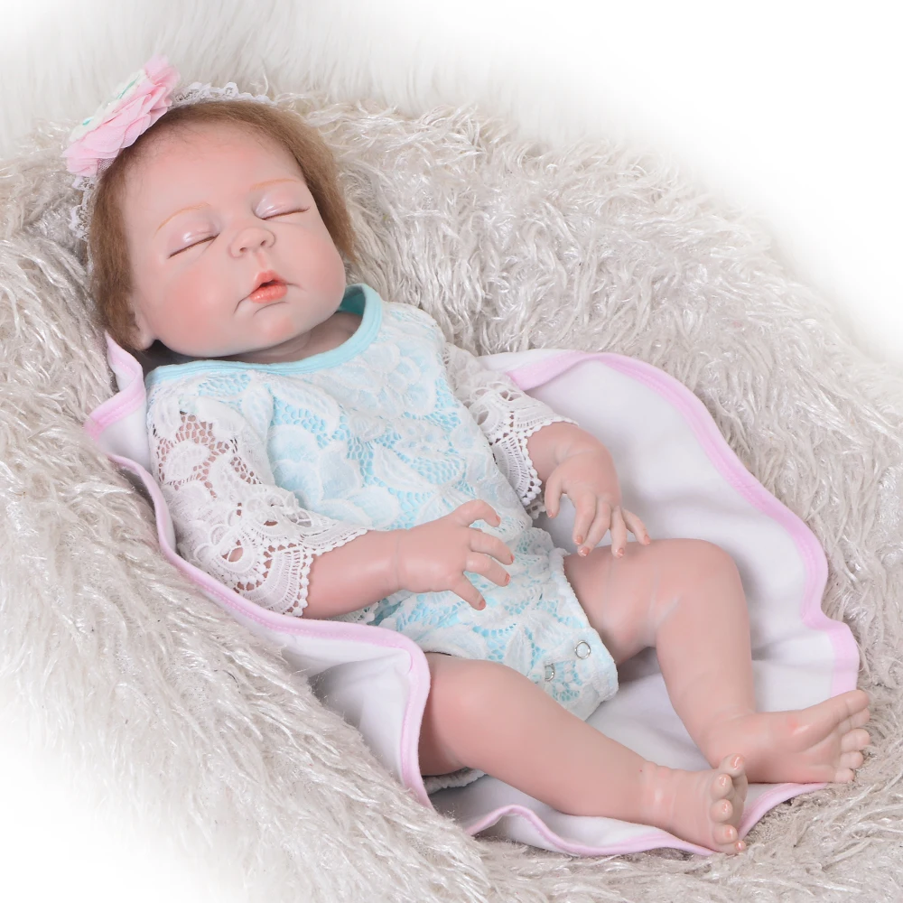 Fashion 23 Inch Realistic Reborn Alive Doll Full Silicone Vinyl Rebirth Doll For Girl Children's Day Gift Shower Toy Collectible
Fashion 23 Inch Realistic Reborn Alive Doll Full Silicone Vinyl Rebirth Doll For Girl Children's Day Gift Shower Toy Collectible