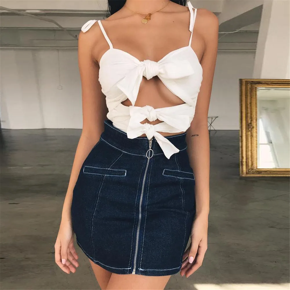 ZAFUL Women Skirt High Waist Front Zipper Bodycon Mini Denim Skirt Summer Chic Hot Skirts 2019 Fashion Women Bottoms Clothes
ZAFUL Women Skirt High Waist Front Zipper Bodycon Mini Denim Skirt Summer Chic Hot Skirts 2019 Fashion Women Bottoms Clothes
