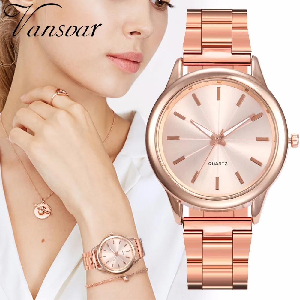Women Rose Gold Steel Wrist Watches Fashion Luxury Women Simple Dial Quartz Watch Clock Drop Shipping 
Women Rose Gold Steel Wrist Watches Fashion Luxury Women Simple Dial Quartz Watch Clock Drop Shipping