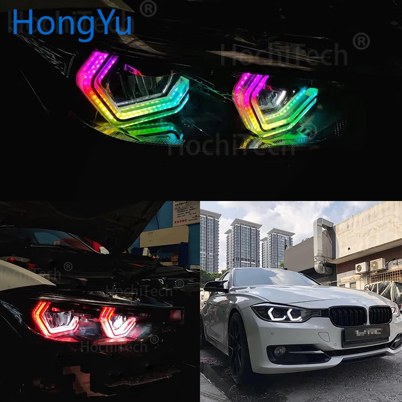 for 2014-up BMW F34 3 Series GT Accessories RGBW Multi Color ICONIC M4 Style Crystal Angel Eyes Kit DRL
for 2014-up BMW F34 3 Series GT Accessories RGBW Multi Color ICONIC M4 Style Crystal Angel Eyes Kit DRL