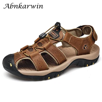 Men Leather Outdoor Sandals Trekking Sandalias Hombre Mens Shoes Sandal Summer Man Sandles Sandali Uomo Casual Slip On Platform
Men Leather Outdoor Sandals Trekking Sandalias Hombre Mens Shoes Sandal Summer Man Sandles Sandali Uomo Casual Slip On Platform