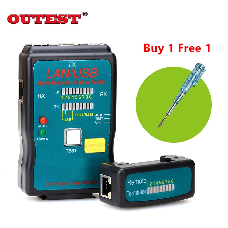CT-168 lan usb cable tester RJ45 Cat5 RJ11 Network cable finder Multiple Interfaces Line Maintenance with voltage pen
CT-168 lan usb cable tester RJ45 Cat5 RJ11 Network cable finder Multiple Interfaces Line Maintenance with voltage pen