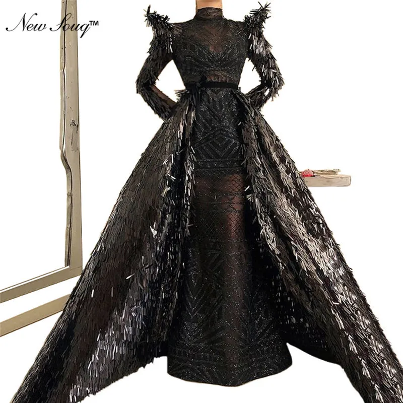 Sequined Kaftan Evening Dress With Detachable Skirt Prom Dresses 2019 Couture Long Sleeves Arabic Party Gowns Robe De Soiree New
Sequined Kaftan Evening Dress With Detachable Skirt Prom Dresses 2019 Couture Long Sleeves Arabic Party Gowns Robe De Soiree New