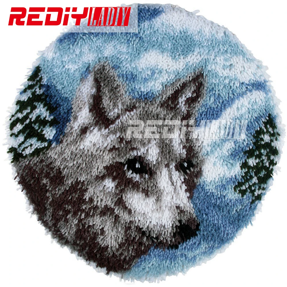Hot Latch Hook Rug Kits DIY Needlework Unfinished Crocheting Rug Yarn Cushion Mat Single Wolf Embroidery Carpet Free Shipping
Hot Latch Hook Rug Kits DIY Needlework Unfinished Crocheting Rug Yarn Cushion Mat Single Wolf Embroidery Carpet Free Shipping