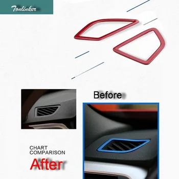 Tonlinker 2 PCS Car Stainless Steel Dashboard Vents Small Light Cover Case stickrs for Bmw 3 4 Series 3GT 320li 316i Accessories
Tonlinker 2 PCS Car Stainless Steel Dashboard Vents Small Light Cover Case stickrs for Bmw 3 4 Series 3GT 320li 316i Accessories