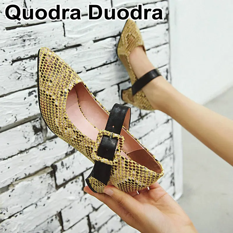 2019 new Autumn Pointed Toe Buckle Serpent Skin Print woman Shoes Plaid Plus Size 43 44 45 mary janes thick heels ladies shoes
2019 new Autumn Pointed Toe Buckle Serpent Skin Print woman Shoes Plaid Plus Size 43 44 45 mary janes thick heels ladies shoes