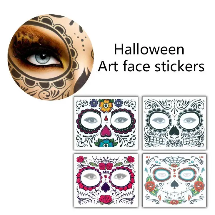 3000pcs /lot Day of The Dead Skull Face Halloween Cool Beauty Tattoo Waterproof Hot Temporary Tattoo Stickers SN1484
3000pcs /lot Day of The Dead Skull Face Halloween Cool Beauty Tattoo Waterproof Hot Temporary Tattoo Stickers SN1484