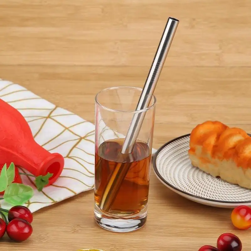 3/6/8/11Pcs/lot Reusable Drinking Straw Metal Stainless Steel Straw with 1/2/3 Cleaner Brush For Home Party Barware Accessories
3/6/8/11Pcs/lot Reusable Drinking Straw Metal Stainless Steel Straw with 1/2/3 Cleaner Brush For Home Party Barware Accessories