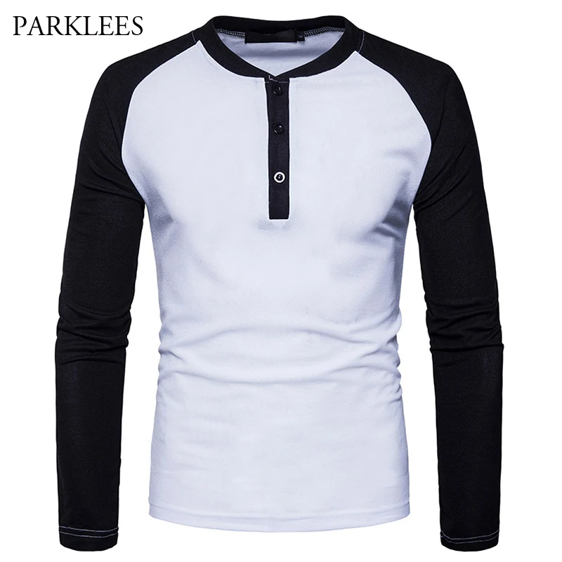 Raglan Sleeve T Shirt Men Brand New Mens Long Sleeve Henley T Shirts Tee Shirt Homme Casual Contrast Color Hip Hop Male T-shirt
Raglan Sleeve T Shirt Men Brand New Mens Long Sleeve Henley T Shirts Tee Shirt Homme Casual Contrast Color Hip Hop Male T-shirt