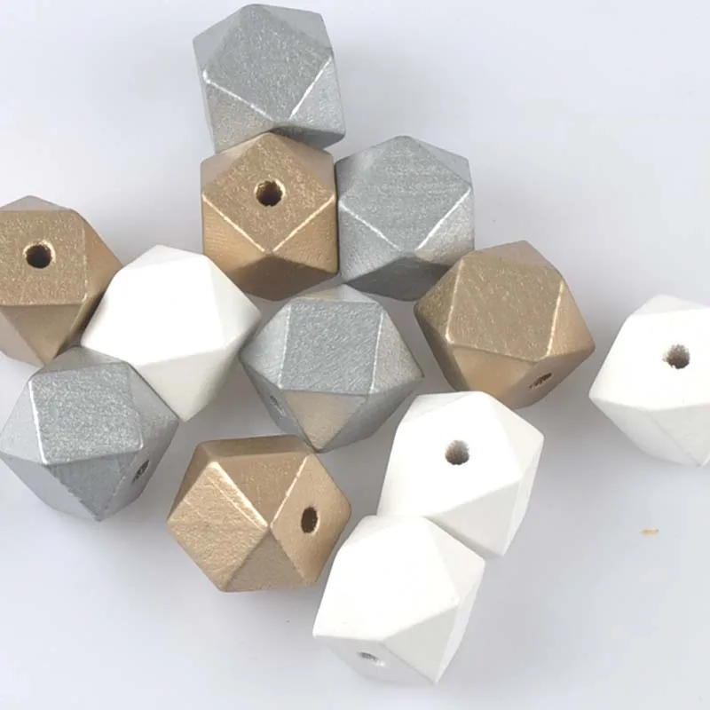 20mm 10pcs Gold Silver White Natural Faceted Wooden Unfinished Geometric Spacer Beads For Jewelry making Handmake DIY MT2020
20mm 10pcs Gold Silver White Natural Faceted Wooden Unfinished Geometric Spacer Beads For Jewelry making Handmake DIY MT2020