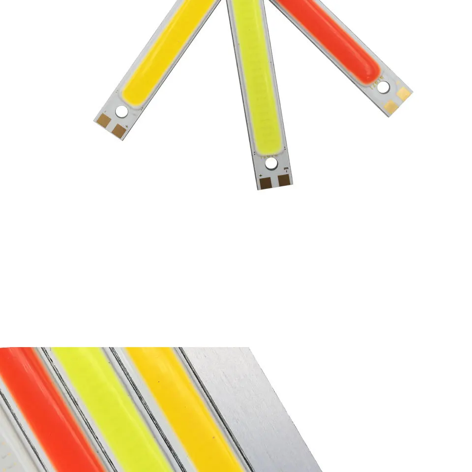 120mm 12v 10w 1000LM cob led light strip chip bulb lamp red blue white (4)