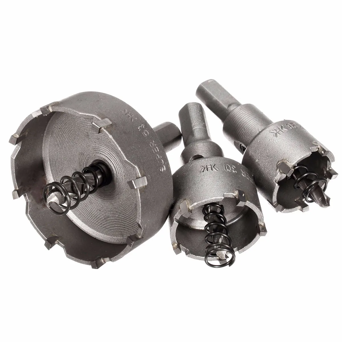 3PCS 26 30 53mm Carbide Tip TCT Drill Bit Alloy Hole Saw Metal Stainless Steel Cutter Installing Locks Doors Cabinets
3PCS 26 30 53mm Carbide Tip TCT Drill Bit Alloy Hole Saw Metal Stainless Steel Cutter Installing Locks Doors Cabinets