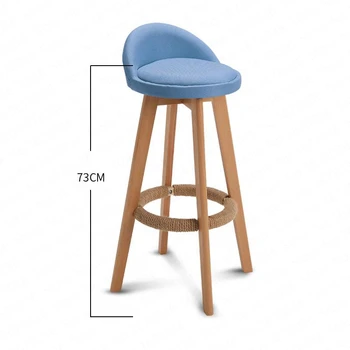 Bar Stool Solid Wood High Modern Minimalist Bar Table and Chair Back Bar Chair Leisure Front Banqueta Alta Farm Chairs
Bar Stool Solid Wood High Modern Minimalist Bar Table and Chair Back Bar Chair Leisure Front Banqueta Alta Farm Chairs