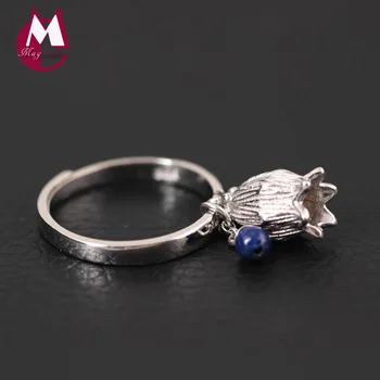 Hollow Flower Natural Lapis Turquoise Finger Ring Original Design Fine Plant Jewelry 925 Sterling Silver Rings For Women YR49
Hollow Flower Natural Lapis Turquoise Finger Ring Original Design Fine Plant Jewelry 925 Sterling Silver Rings For Women YR49