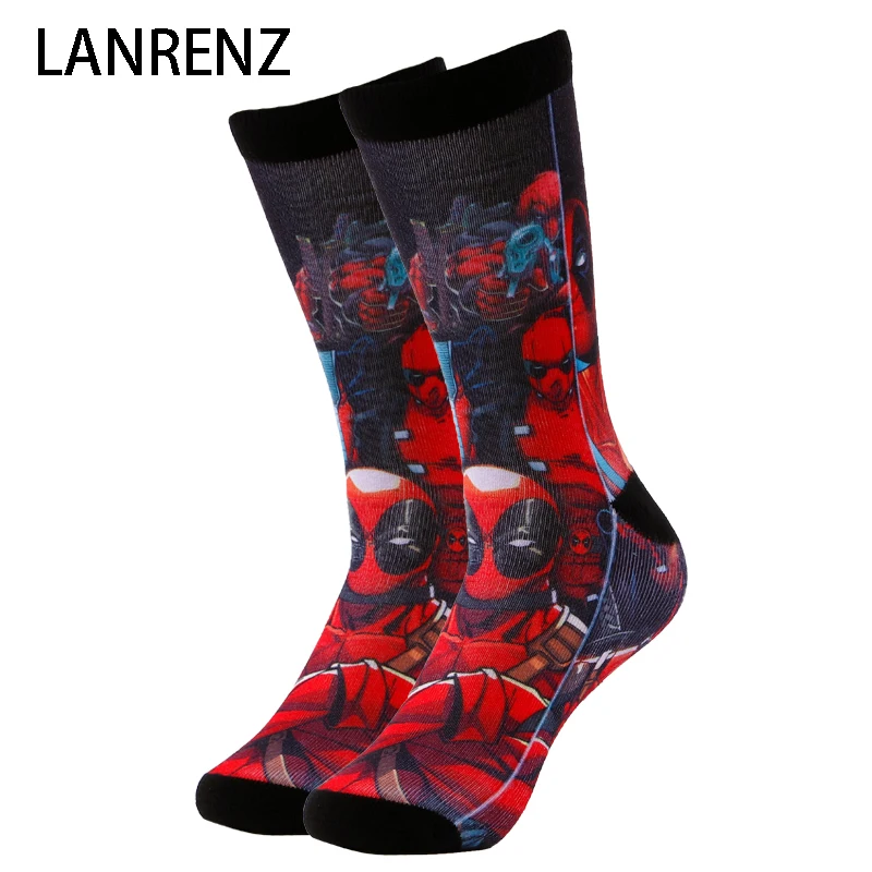 2019 villain hero Deadpool Corps Men and women fashion Funny socks 3d printed socks 200 knitting oil painting compression socks
2019 villain hero Deadpool Corps Men and women fashion Funny socks 3d printed socks 200 knitting oil painting compression socks