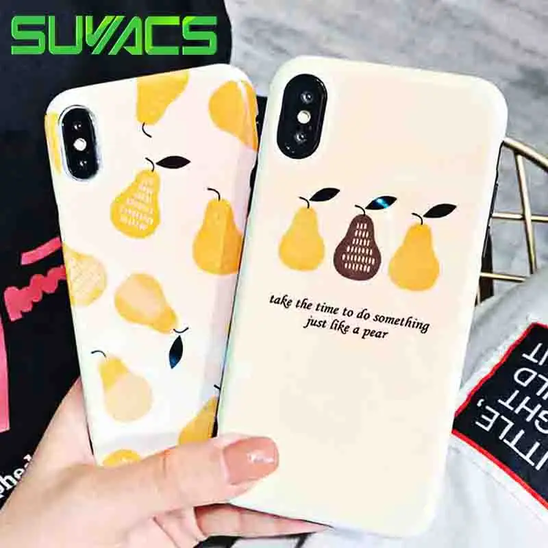 SUYACS Blu-ray Pear English Word Graphic Phone Cases For iPhone 6 6S 7 8 Plus X Soft IMD Shell Case Back Cover Coque Bag Capa
SUYACS Blu-ray Pear English Word Graphic Phone Cases For iPhone 6 6S 7 8 Plus X Soft IMD Shell Case Back Cover Coque Bag Capa