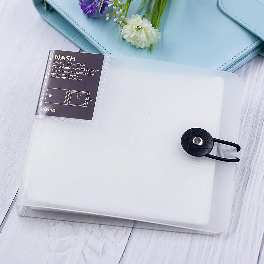 12 Disc Bag CD Cover Cases with Button Closure DVD Organizer PP Storage Protector Holder Office Stationary
12 Disc Bag CD Cover Cases with Button Closure DVD Organizer PP Storage Protector Holder Office Stationary