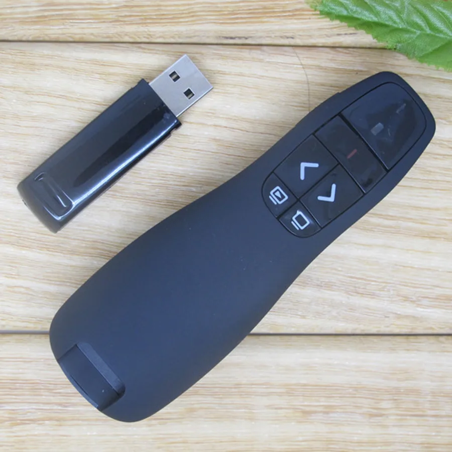 2.4Ghz USB RF Wireless Presenter Handheld Control with Red Laser Pointer Pen for Power Point Presentation Pointer PPT Remote
2.4Ghz USB RF Wireless Presenter Handheld Control with Red Laser Pointer Pen for Power Point Presentation Pointer PPT Remote