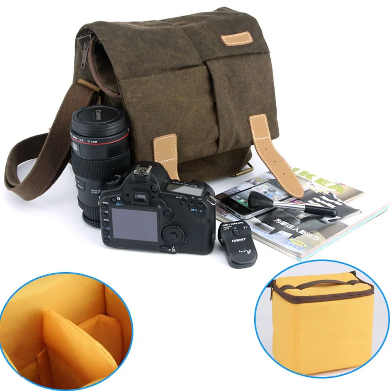 Professional Travel Canvas waterproof shockproof SLR camera bags For Photographer outdoor climbing one shoulder Casual bag
Professional Travel Canvas waterproof shockproof SLR camera bags For Photographer outdoor climbing one shoulder Casual bag